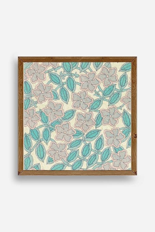 Çiçek Ahşap Çerçeveli Tablo 23 x 23