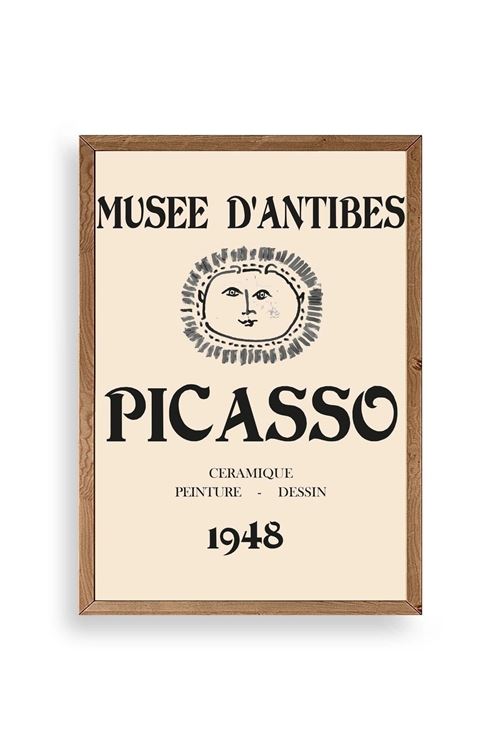 Picasso Ahşap Çerçeveli Tablo 17 x 23