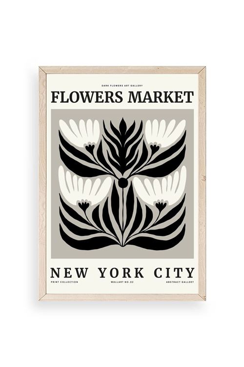 Çiçek Ahşap Çerçeveli Tablo 30 x 42