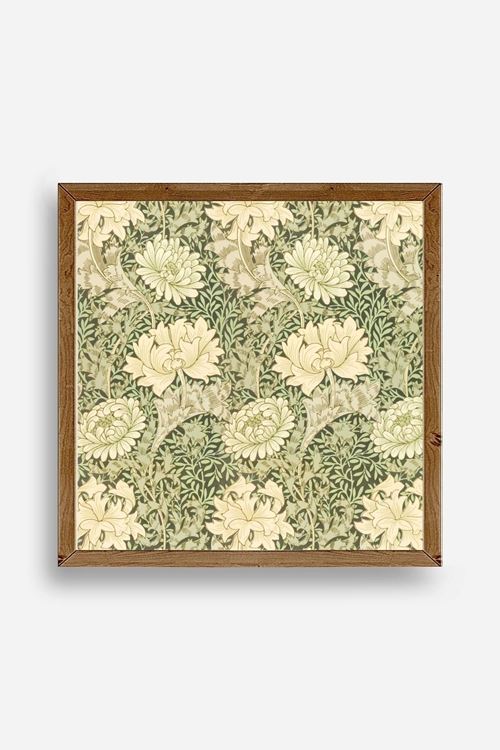 Çiçek Ahşap Çerçeveli Tablo 50 x 50