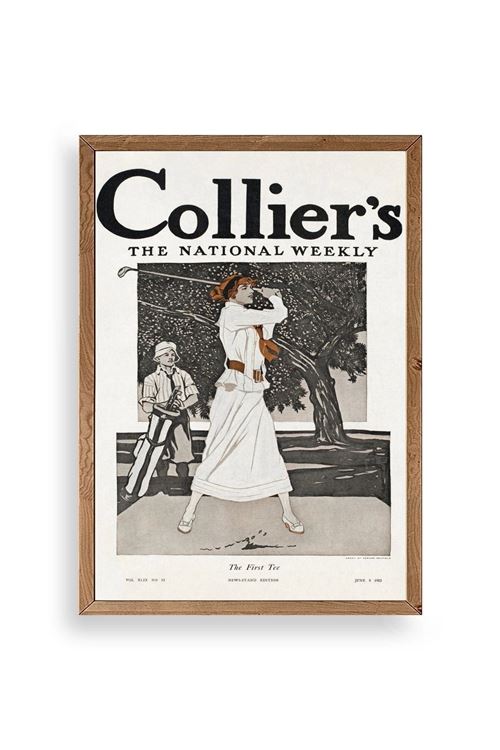 Edward Penfield Ahşap Çerçeveli Tablo 17 x 23