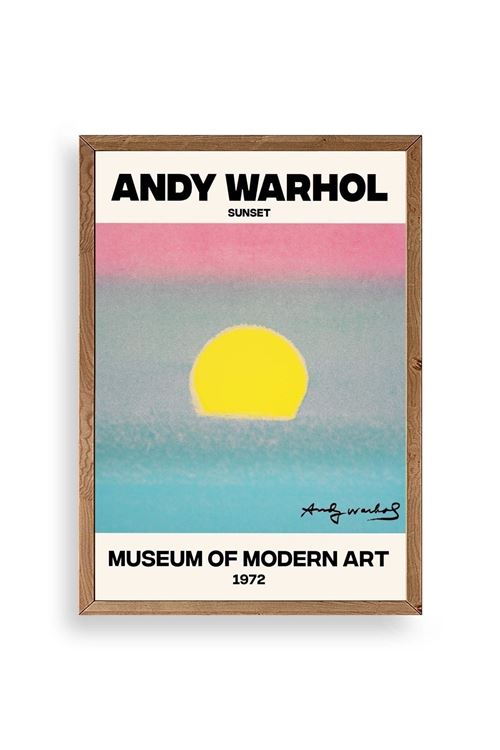 Andy Warhol Ahşap Çerçeveli Tablo 17 x 23
