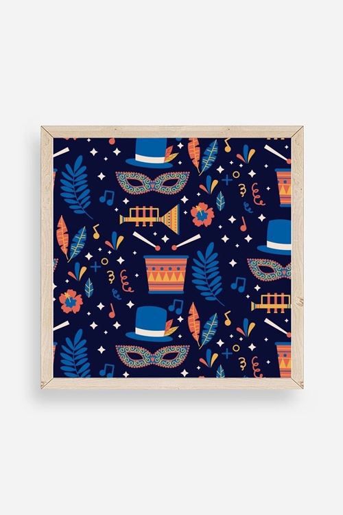 Karnaval Ahşap Çerçeveli Tablo 50 x 50