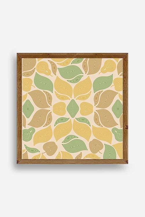 Desen Ahşap Çerçeveli Tablo 50 x 50