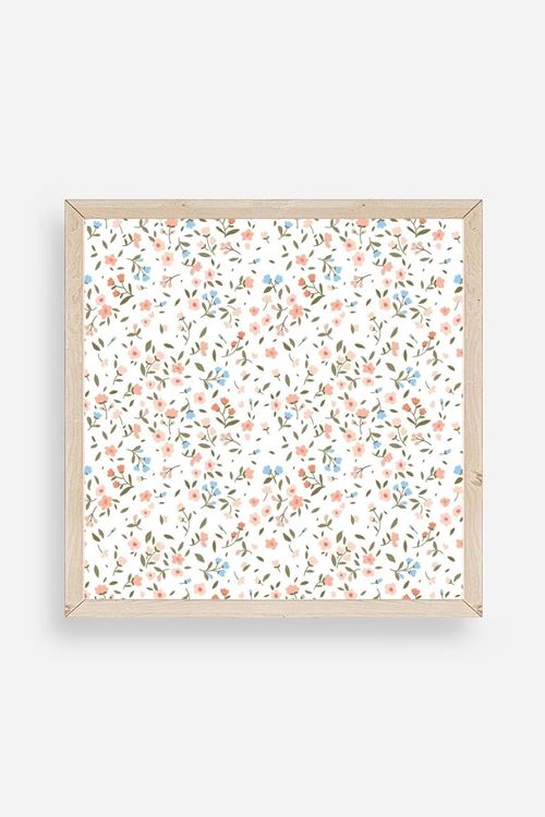 Çiçek Ahşap Çerçeveli Tablo 23 x 23