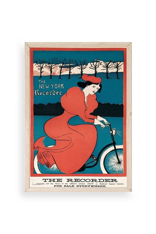 The New York Recorder Ahşap Çerçeveli Tablo 30 x 42