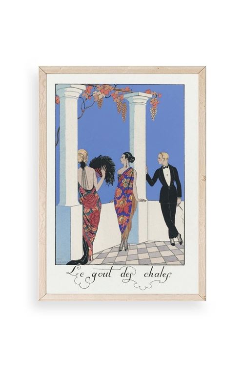 George Barbier Ahşap Çerçeveli Tablo 50 x 70
