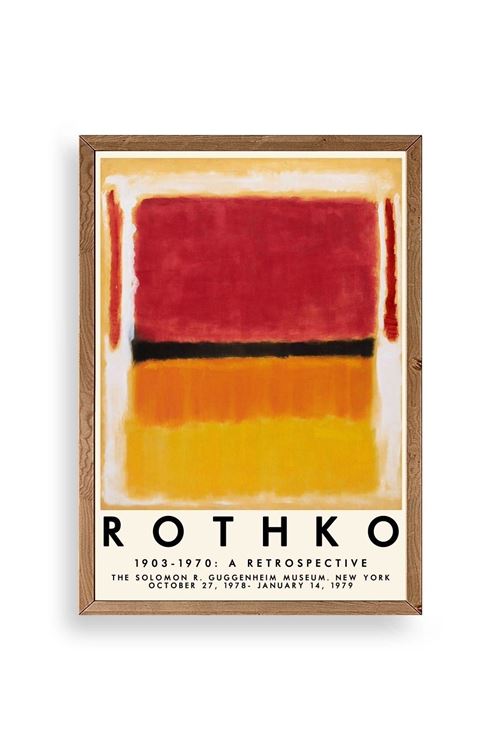 Rothko Ahşap Çerçeveli Tablo 30 x 42