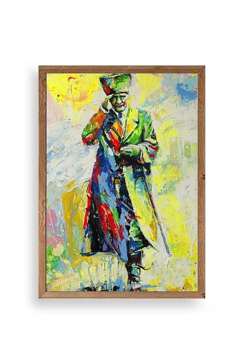 Atatürk Ahşap Çerçeveli Tablo 17 x 23