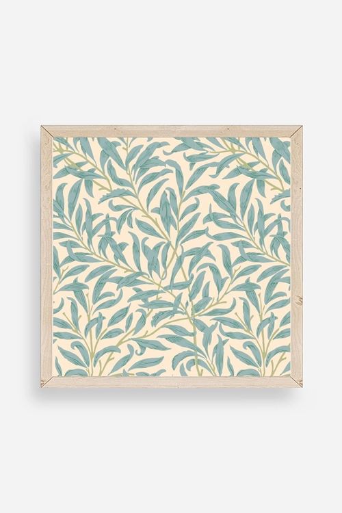 Yaprak Ahşap Çerçeveli Tablo 23 x 23