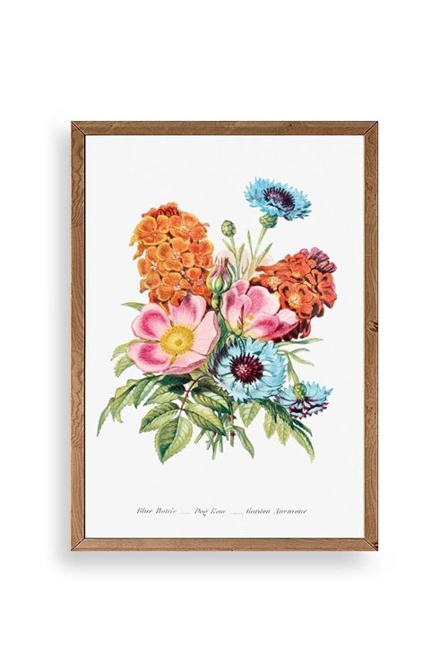 Bahar Çiçekleri Ahşap Çerçeveli Tablo 23 x 30