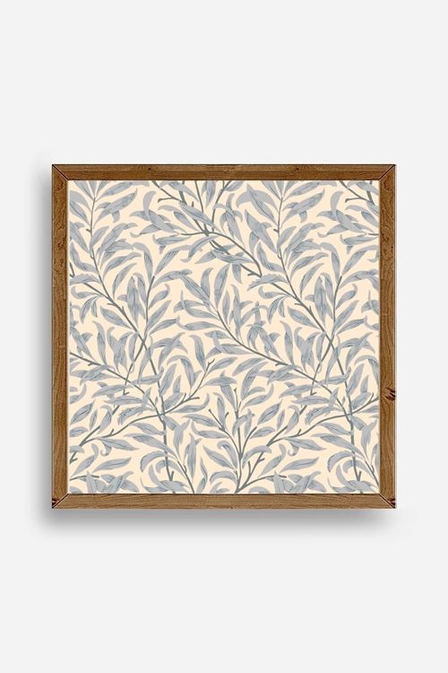 Yaprak Ahşap Çerçeveli Tablo 23 x 23