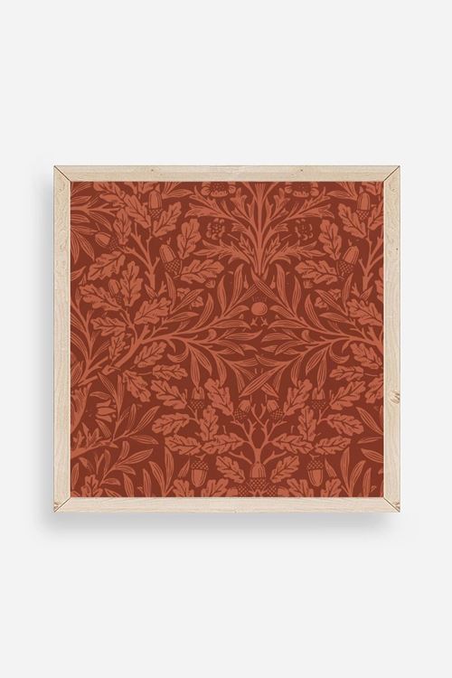 Yaprak Ahşap Çerçeveli Tablo 23 x 23