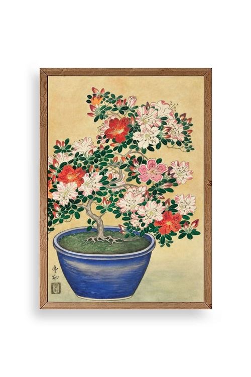 Ohara Koson Ahşap Çerçeveli Tablo 30 x 42