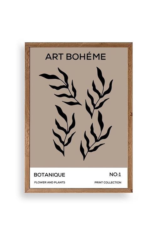 Art Boheme Ahşap Çerçeveli Tablo 17 x 23