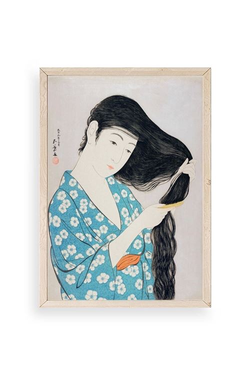 Hashiguchi Goyo Ahşap Çerçeveli Tablo 23 x 30