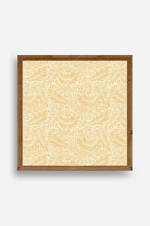 Yaprak Ahşap Çerçeveli Tablo 50 x 50