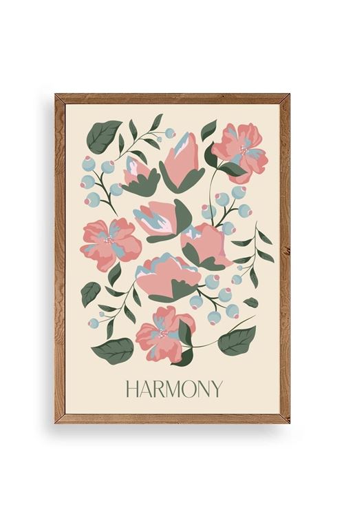 Harmony Ahşap Çerçeveli Tablo 30 x 42