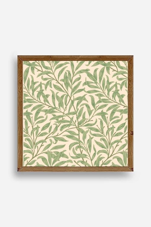 Yaprak Ahşap Çerçeveli Tablo 50 x 50