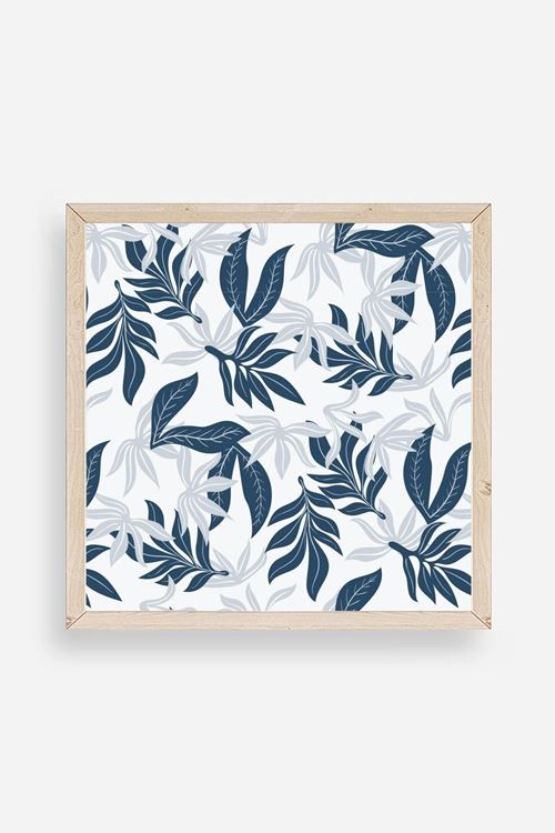 Yaprak Ahşap Çerçeveli Tablo 23 x 23