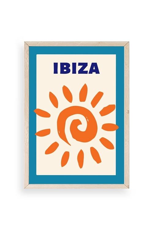Ibiza Ahşap Çerçeveli Tablo 17 x 23