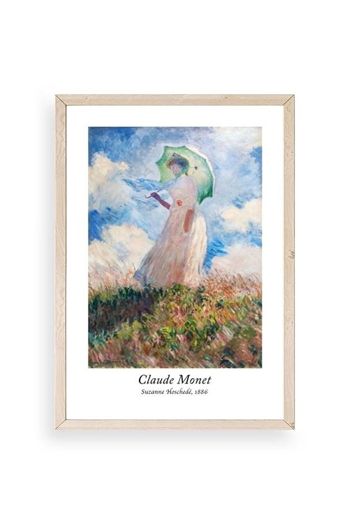 Claude Monet Ahşap Çerçeveli Tablo 17 x 23