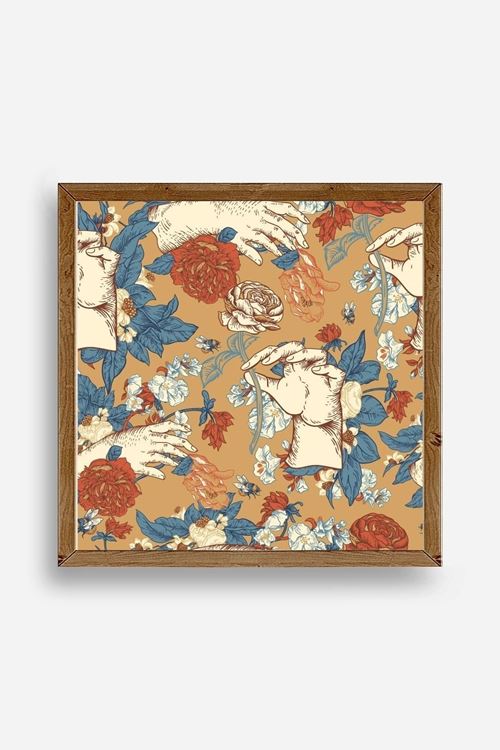 Güller Ahşap Çerçeveli Tablo 23 x 23