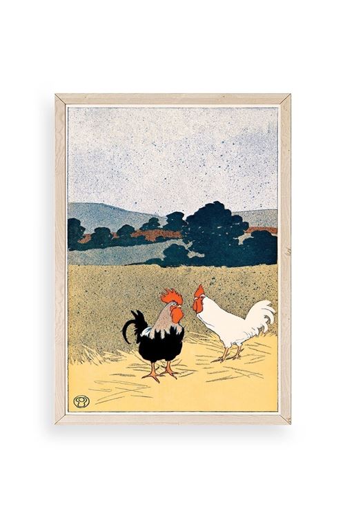 Edward Penfield Ahşap Çerçeveli Tablo 50 x 70