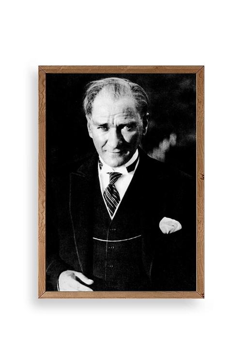 Atatürk Ahşap Çerçeveli Tablo 30 x 42