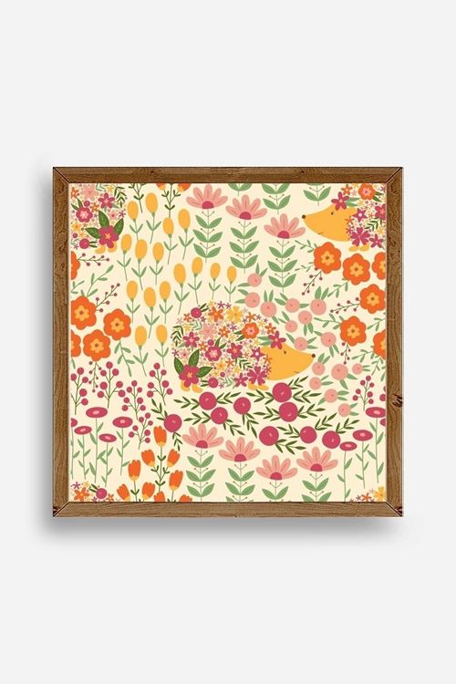 Kirpi Ahşap Çerçeveli Tablo 50 x 50