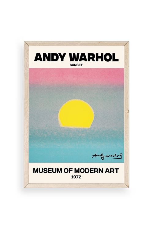 Andy Warhol Ahşap Çerçeveli Tablo 17 x 23