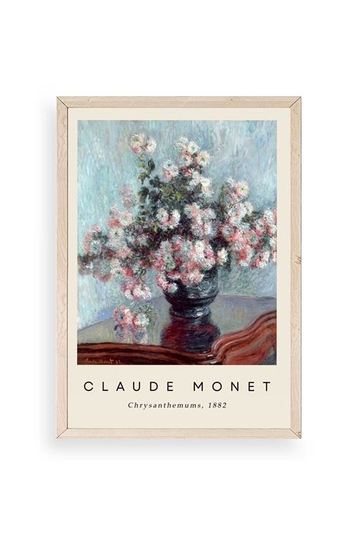 Claude Monet Ahşap Çerçeveli Tablo 50 x 70