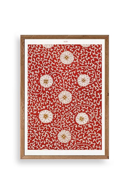 Çiçekler Ahşap Çerçeveli Tablo 30 x 42