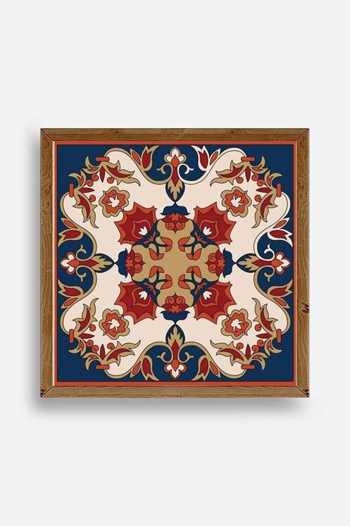 Desen Ahşap Çerçeveli Tablo 23 x 23