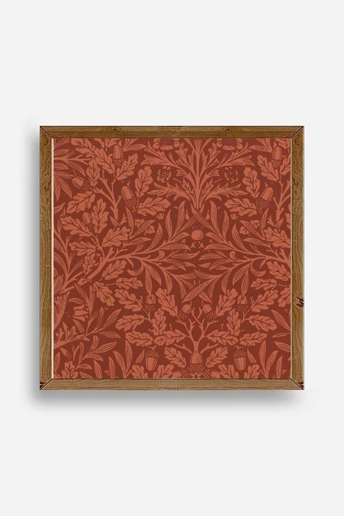 Yaprak Ahşap Çerçeveli Tablo 23 x 23