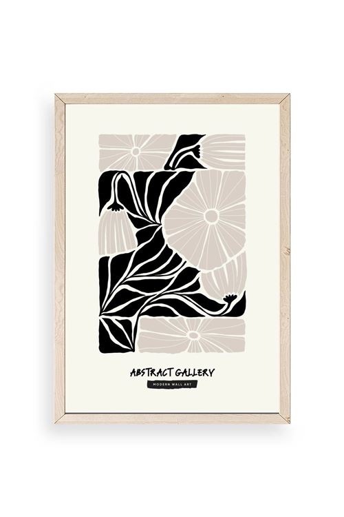 Çiçek Ahşap Çerçeveli Tablo 17 x 23