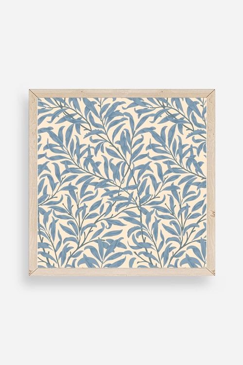 Yapraklar Ahşap Çerçeveli Tablo 50 x 50