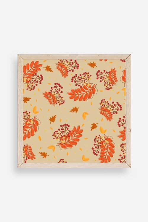 Çiçek Ahşap Çerçeveli Tablo 23 x 23