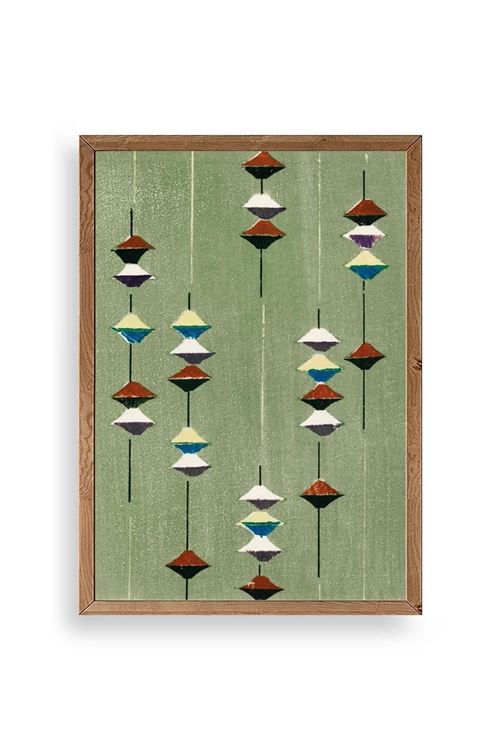 Furuya Korin Ahşap Çerçeveli Tablo 50 x 70