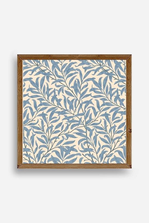 Yapraklar Ahşap Çerçeveli Tablo 50 x 50