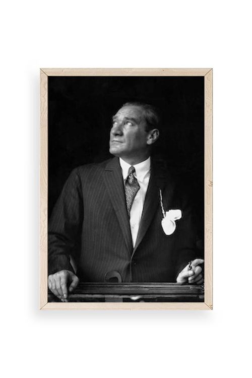 Atatürk Ahşap Çerçeveli Tablo 30 x 42