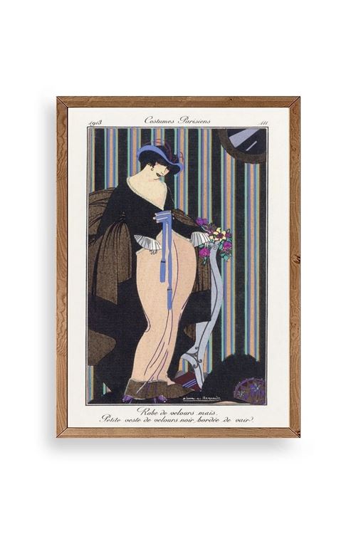 Costume Parisiens Ahşap Çerçeveli Tablo 50 x 70