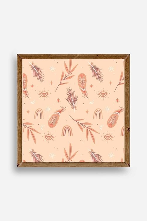 Tüy Ahşap Çerçeveli Tablo 23 x 23