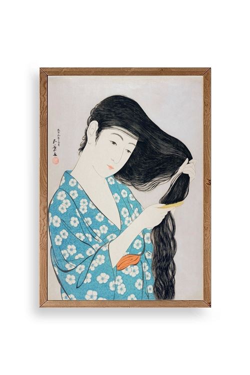 Hashiguchi Goyo Ahşap Çerçeveli Tablo 30 x 42