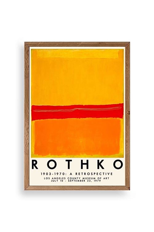 Rothko Ahşap Çerçeveli Tablo 23 x 30