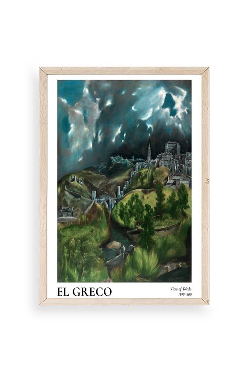 El Greco Ahşap Çerçeveli Tablo 50 x 70