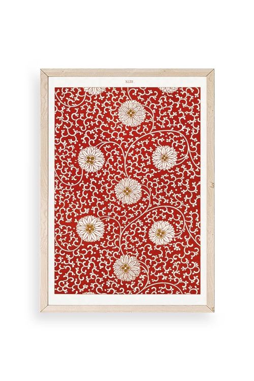 Çiçekler Ahşap Çerçeveli Tablo 50 x 70