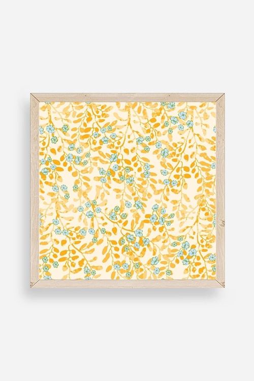 Çiçek Ahşap Çerçeveli Tablo 50 x 50