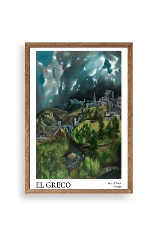 El Greco Ahşap Çerçeveli Tablo 50 x 70