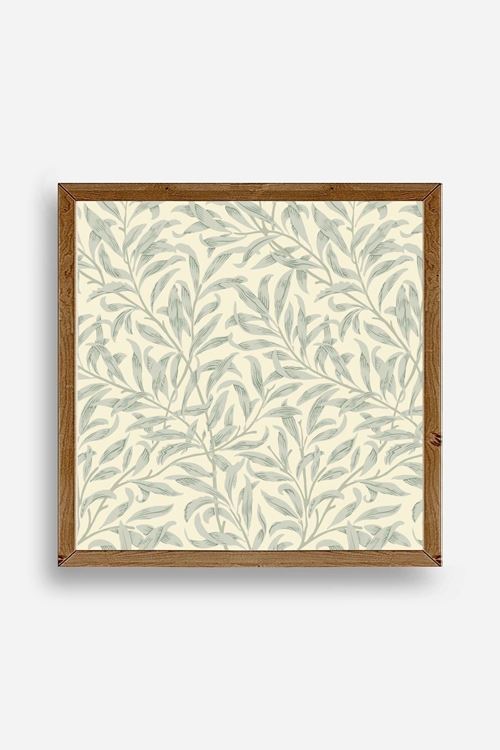 Yaprak Ahşap Çerçeveli Tablo 50 x 50